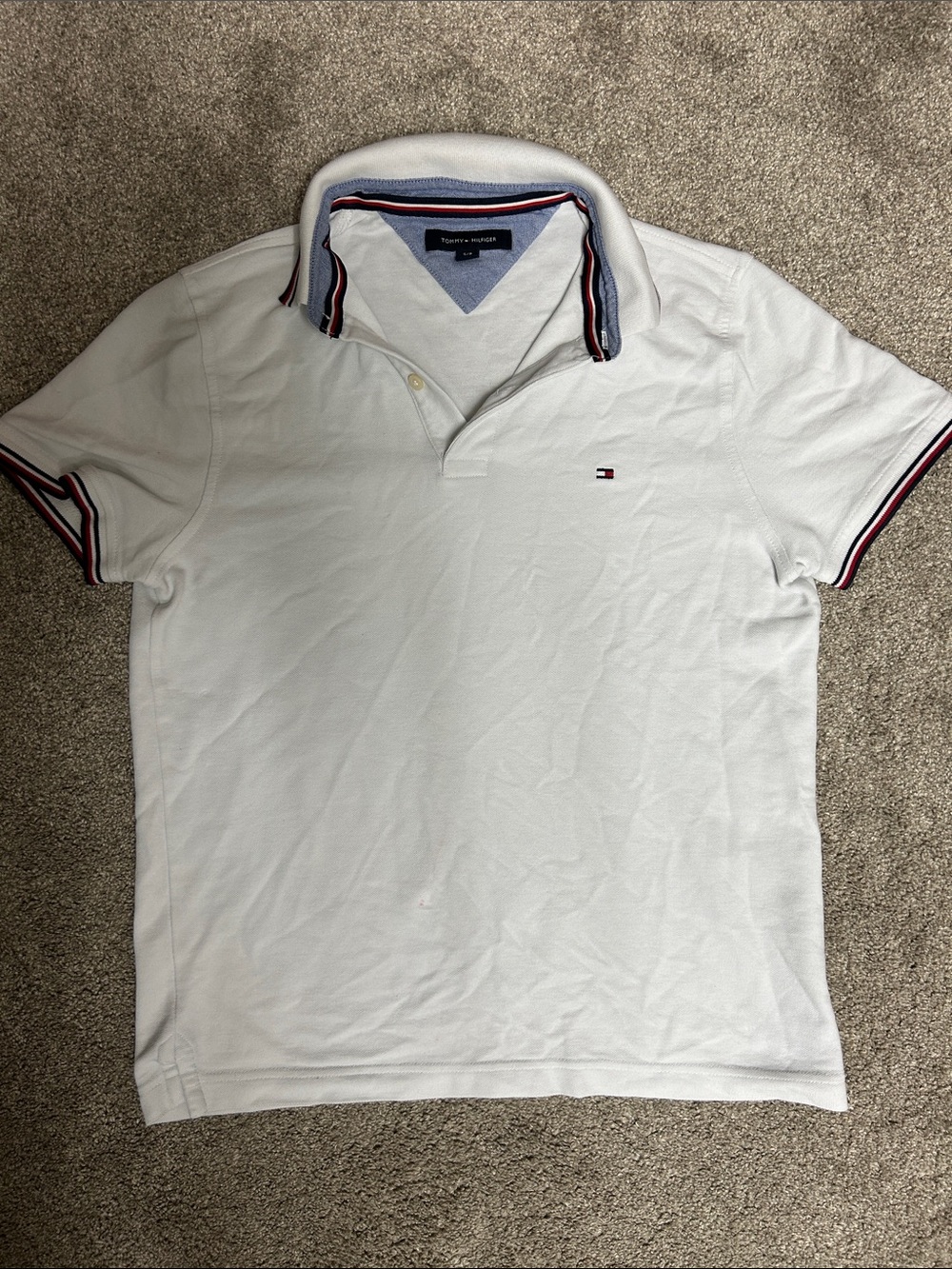 Vintage Tommy Hilfiger Classic White Polo Shirt